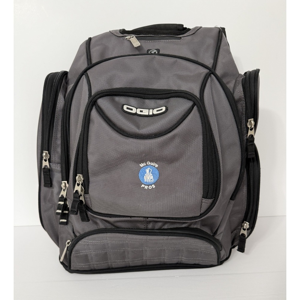 OGIO Utilitarian Gray Large Laptop Backpack Work Travel Multiple Compartments